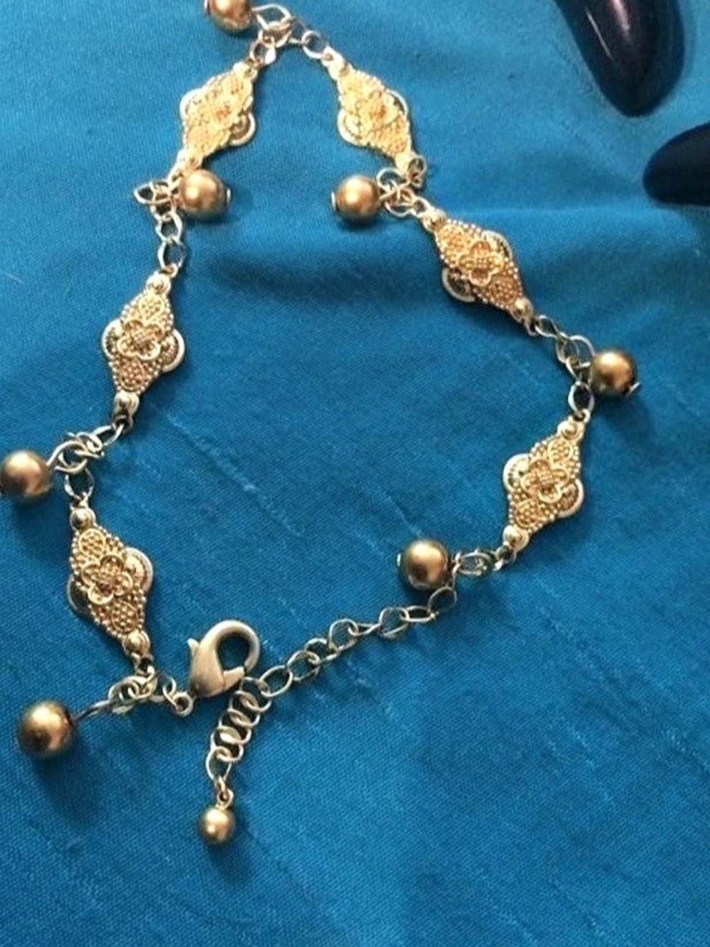 PJM Gold-Tone anklet